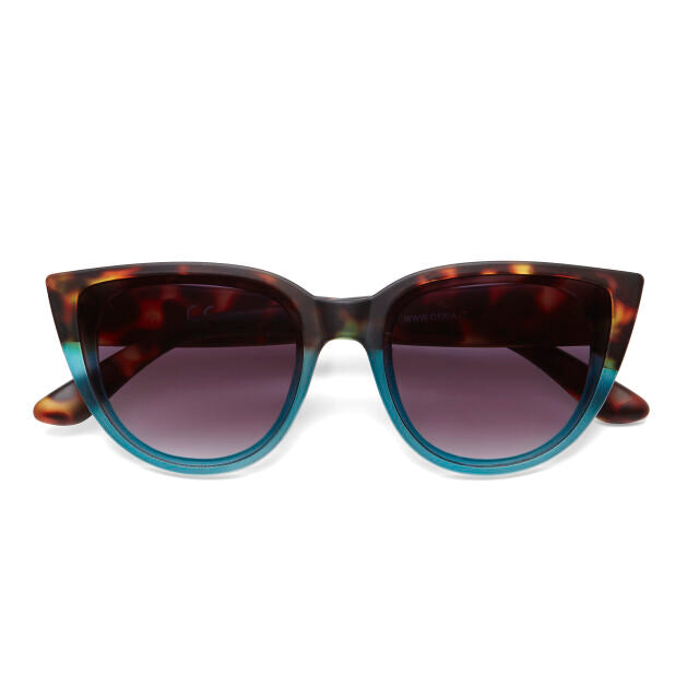 Fab Gifts | Okkia Sunglasses Silvia Big Cat Havana Blue by Weirs of Baggot Street