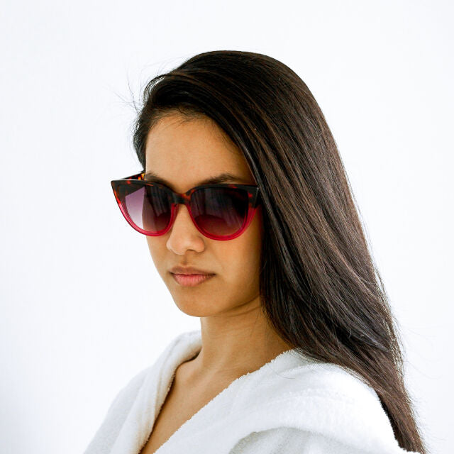 Fab Gifts | Okkia Sunglasses Silvia Big Cat Havana Pink by Weirs of Baggot Street