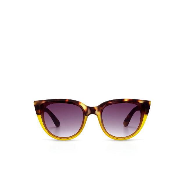 Fab Gifts | Okkia Sunglasses Silvia Big Cat Havana Yellow by Weirs of Baggot Street