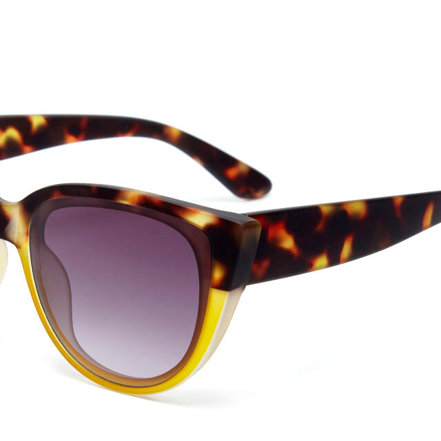 Fab Gifts | Okkia Sunglasses Silvia Big Cat Havana Yellow by Weirs of Baggot Street