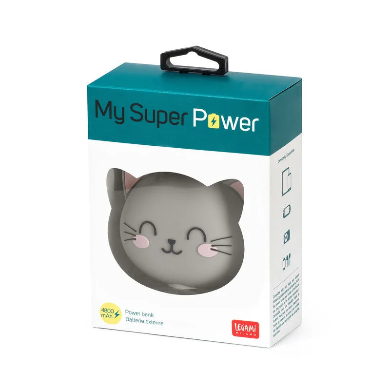 Portable Power Bank - My Super Power- Kitty