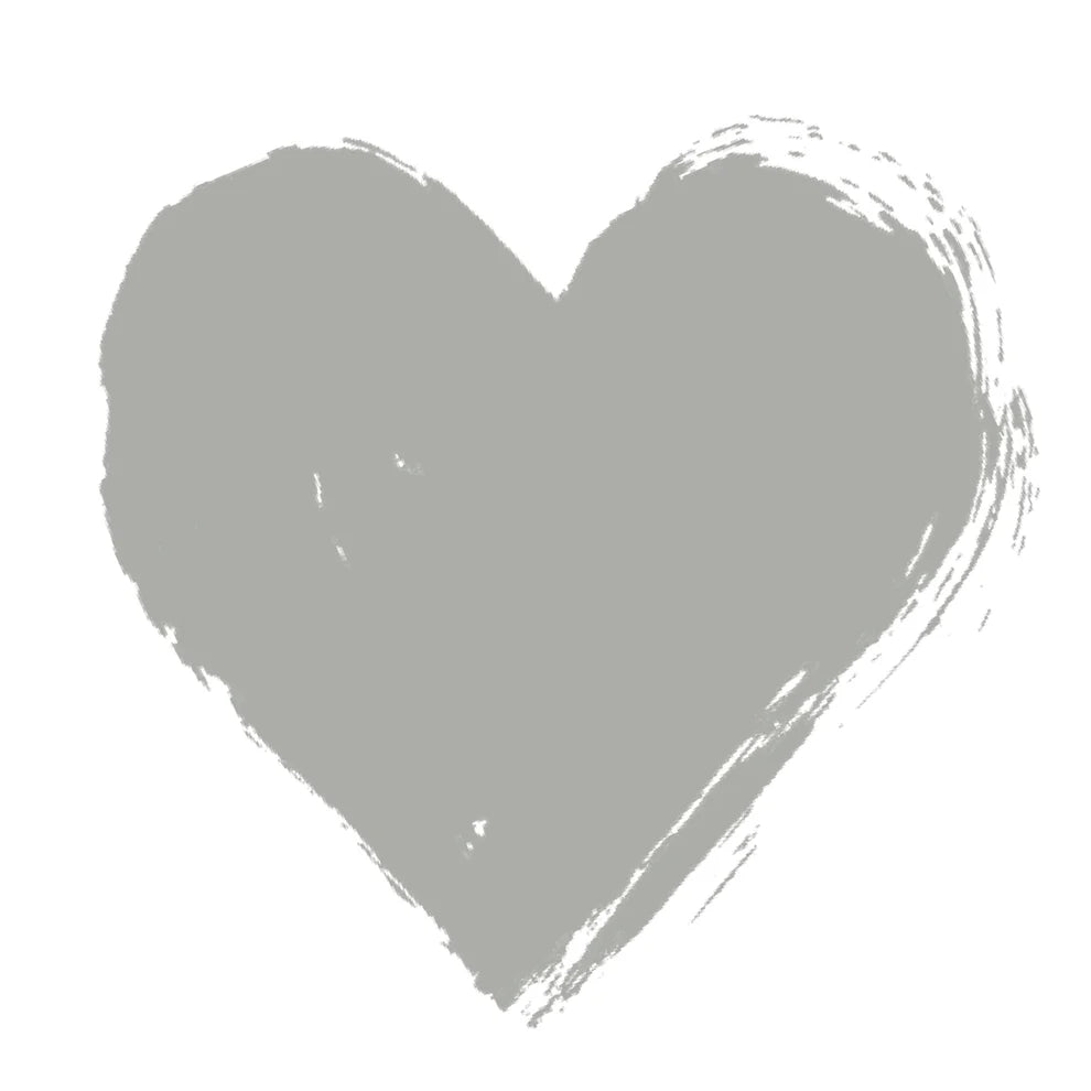 Frenchic City Slicker heart-shaped grey paint colour swatch