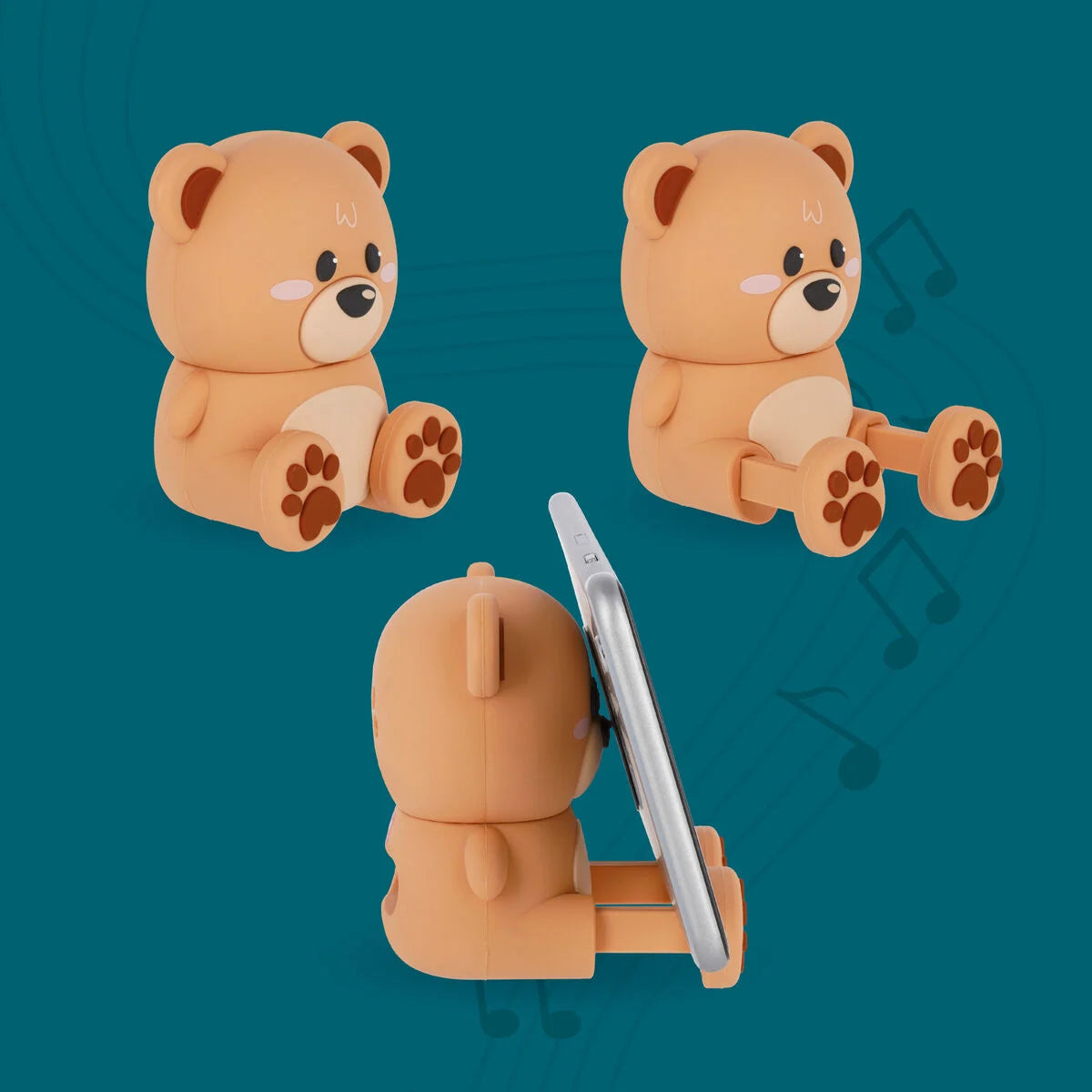 Wireless Speaker with Stand - The Sound of Cuteness- Teddy Bear