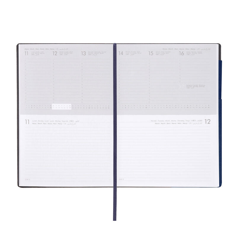 Stationery 2024 Diary | Legami 12 Month Large Daily Diary 2024 Galactic Blue by Weirs of Baggot Street