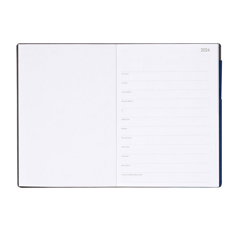 Stationery 2024 Diary | Legami 12 Month Large Daily Diary 2024 Galactic Blue by Weirs of Baggot Street