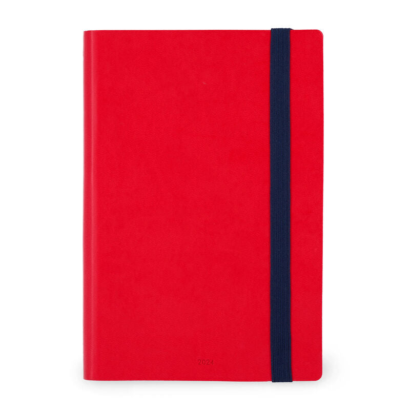 Stationery 2024 Diary | Legami 12 Month Large Daily Diary 2024 Red Passion by Weirs of Baggot Street