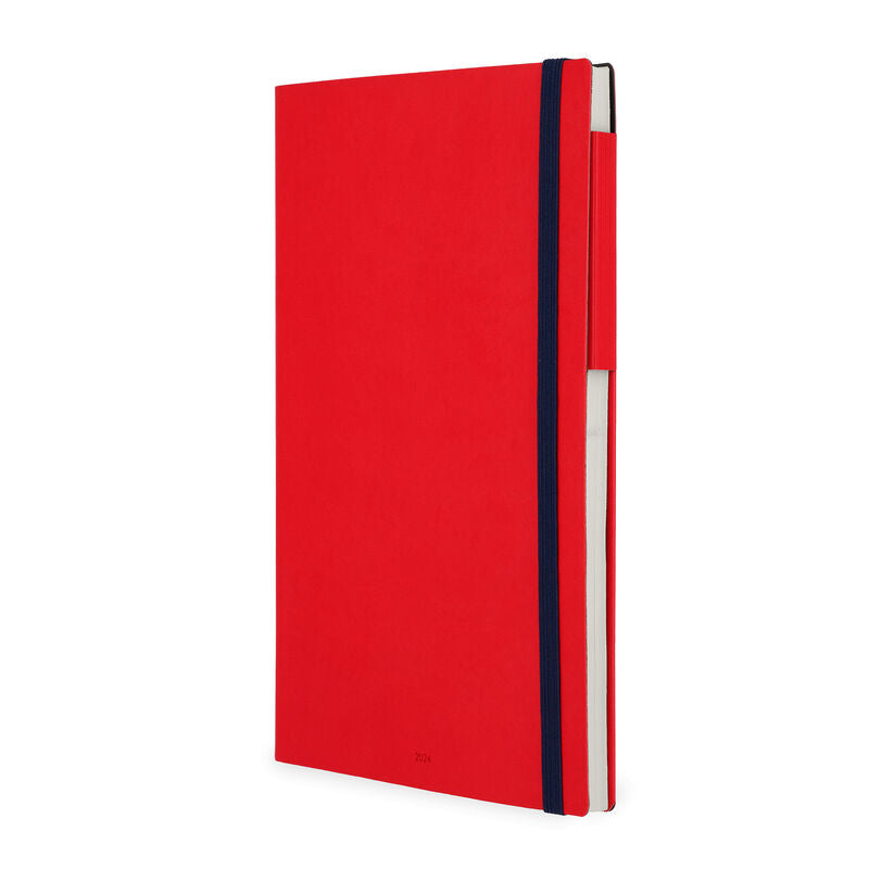Stationery 2024 Diary | Legami 12 Month Large Daily Diary 2024 Red Passion by Weirs of Baggot Street