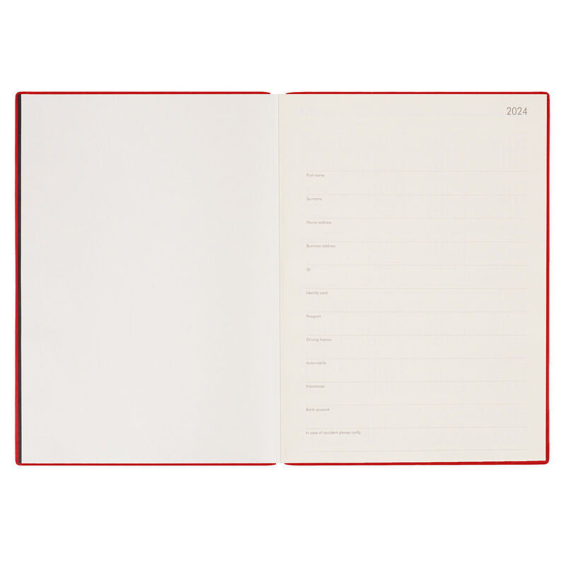 Stationery 2024 Diary | Legami 12 Month Maxi Daily Diary 2024 Red Passion by Weirs of Baggot Street