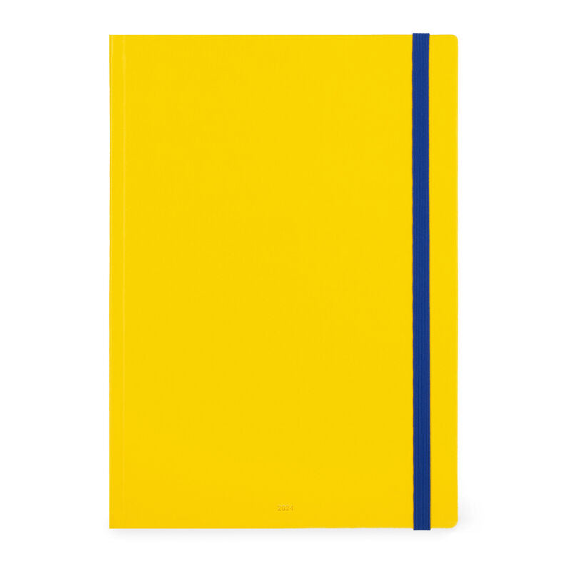 Stationery 2024 Diary | Legami 12 Month Maxi Daily Diary 2024 Yellow Freesia by Weirs of Baggot Street