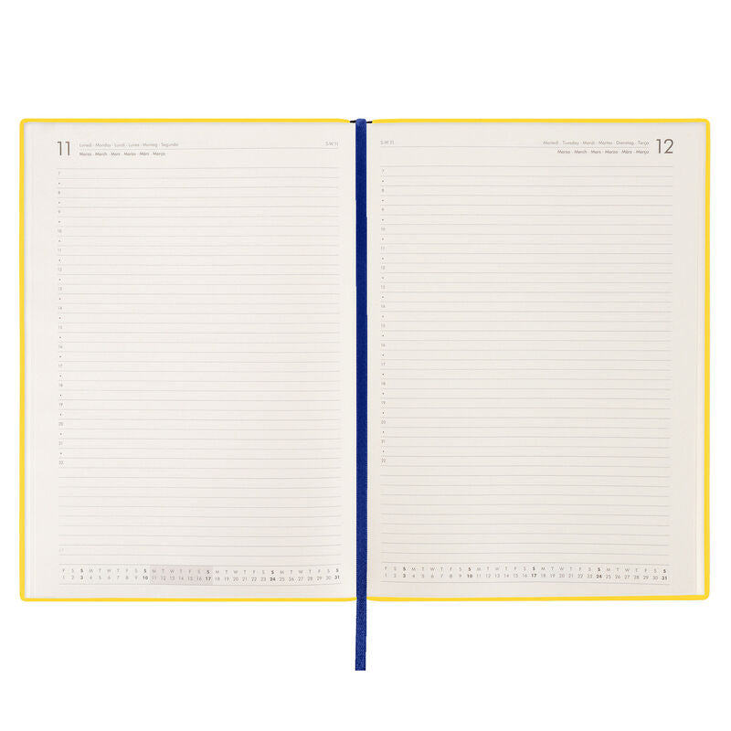 Stationery 2024 Diary | Legami 12 Month Maxi Daily Diary 2024 Yellow Freesia by Weirs of Baggot Street
