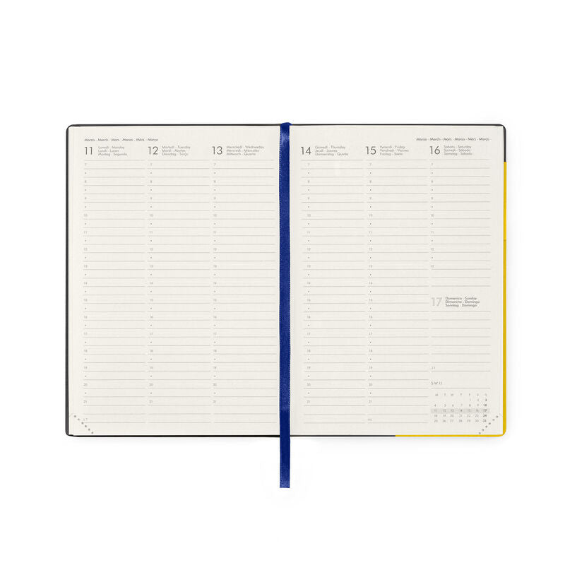 Stationery 2024 Diary | Legami 12 Month Medium Daily Diary 2024 Yellow Freesia by Weirs of Baggot Street