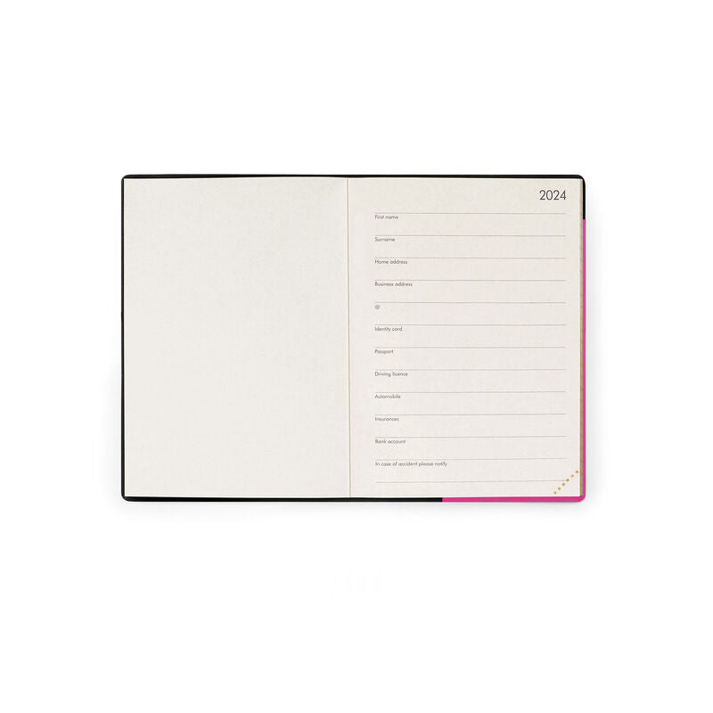 Stationery 2024 Diary | Legami 12 Month Small Daily Diary 2024 Bougainvillea by Weirs of Baggot Street