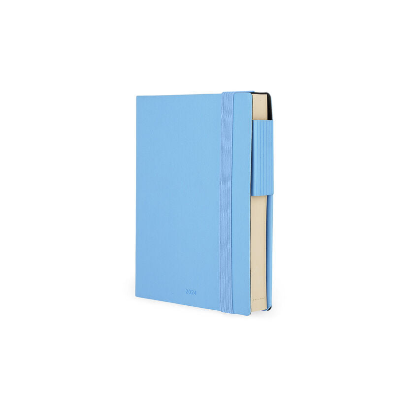 Stationery 2024 Diary | Legami 12 Month Small Daily Diary 2024 Crystal Blue by Weirs of Baggot Street