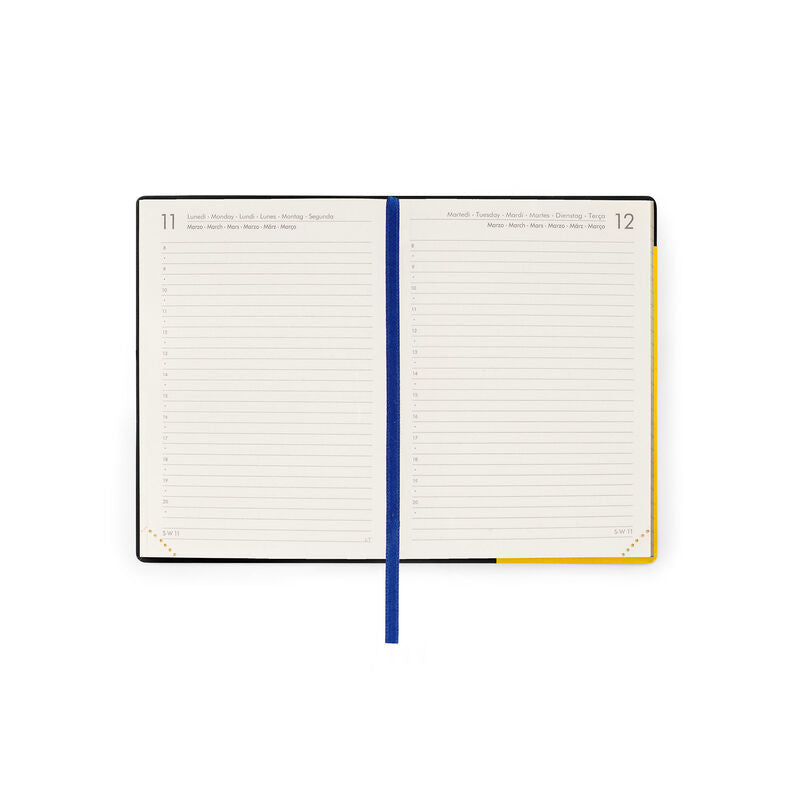 Stationery 2024 Diary | Legami 12 Month Small Daily Diary 2024 Yellow Freesia by Weirs of Baggot Street