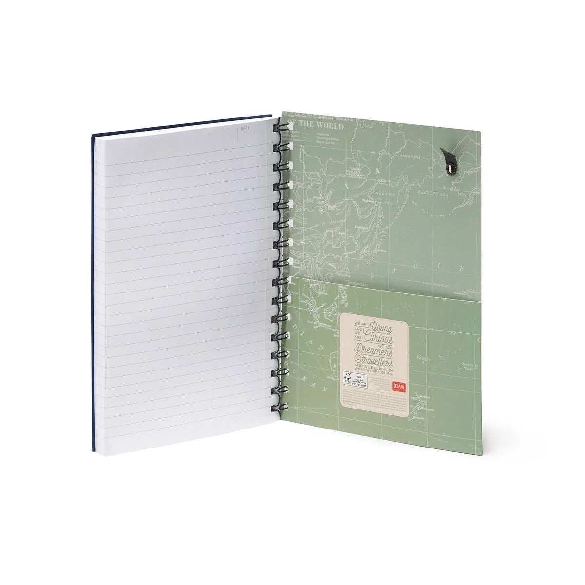 Stationery Legami A5 Spiral Notebook Lined Stars by Weirs of Baggot Street