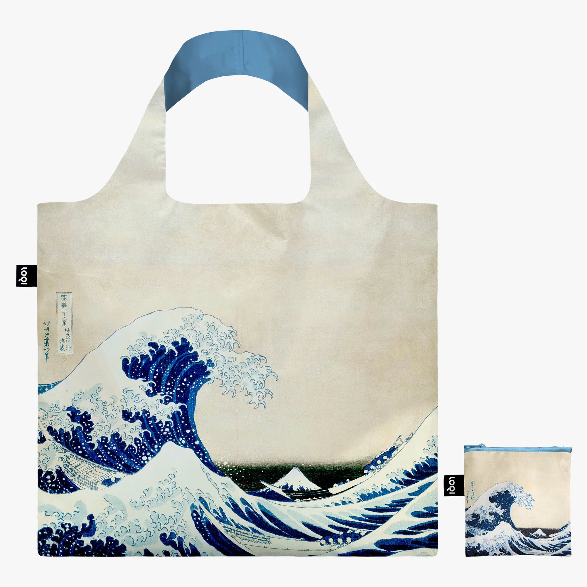 Sustainable Living Loqi Hokusai Great Wave Recycled Bag by Weirs of Baggot Street