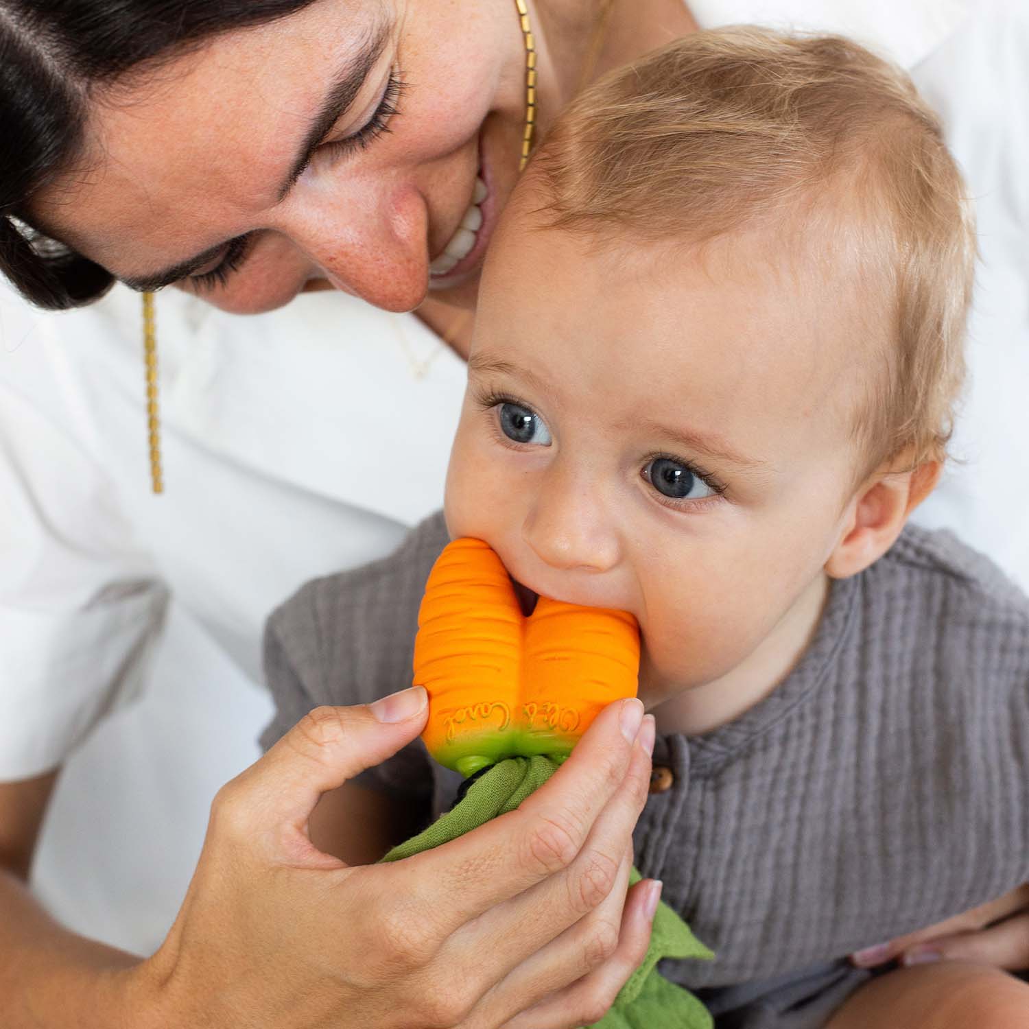 Toys Games and Puzzles Oli & Carol Cathy The Carrot Mini Teether by Weirs of Baggot Street