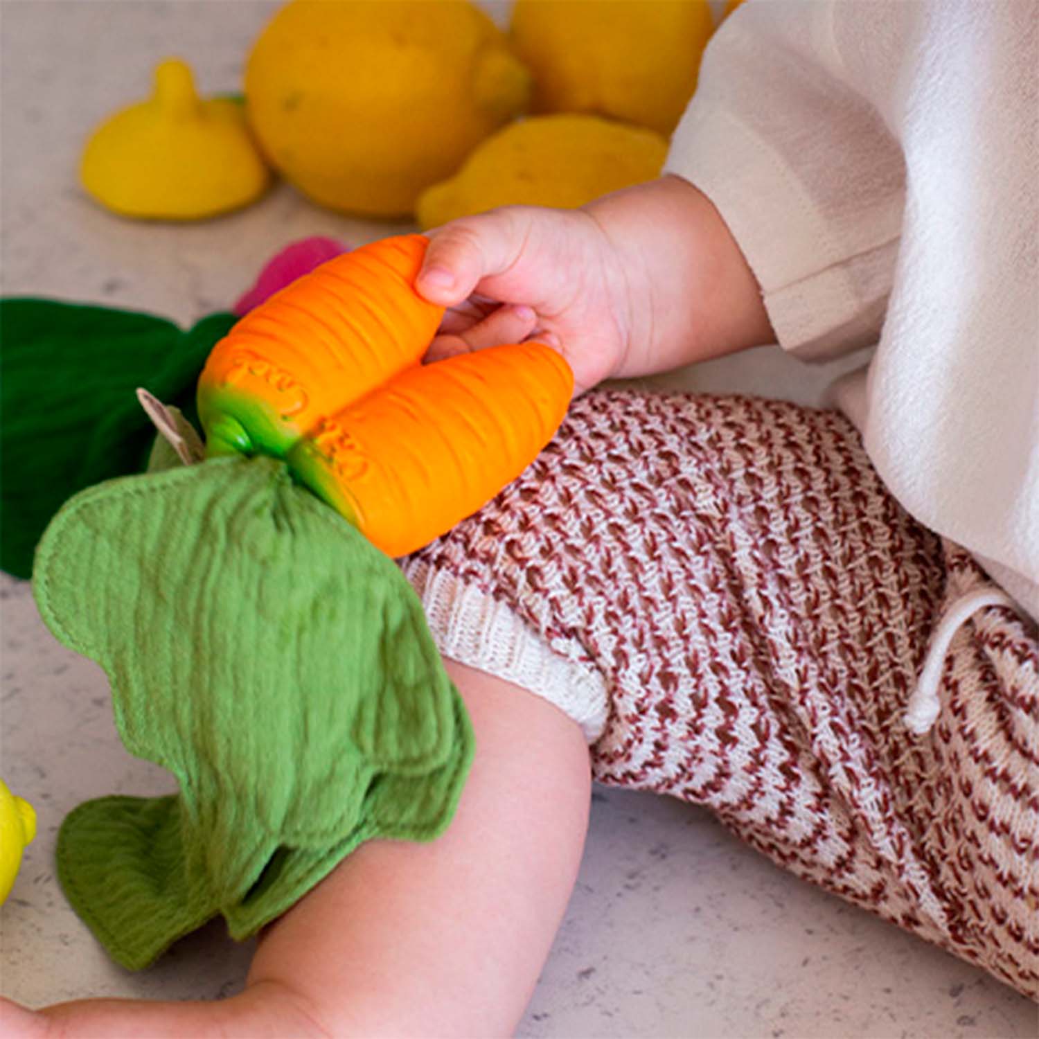 Toys Games and Puzzles Oli & Carol Cathy The Carrot Mini Teether by Weirs of Baggot Street