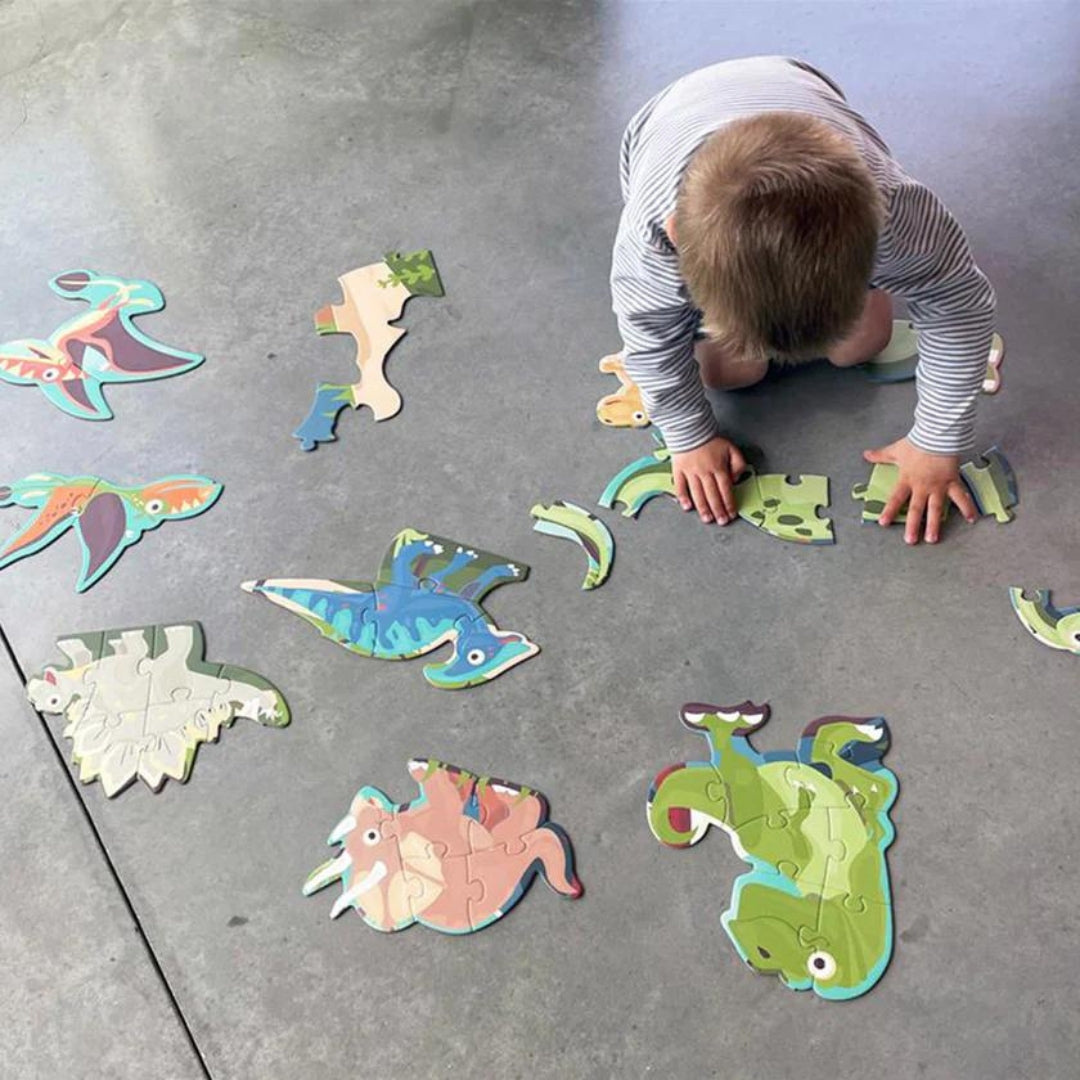 Toys Games and Puzzles Scratch 2-in-1 Starter & Floor Puzzle: Dinosaurs by Weirs of Baggot Street