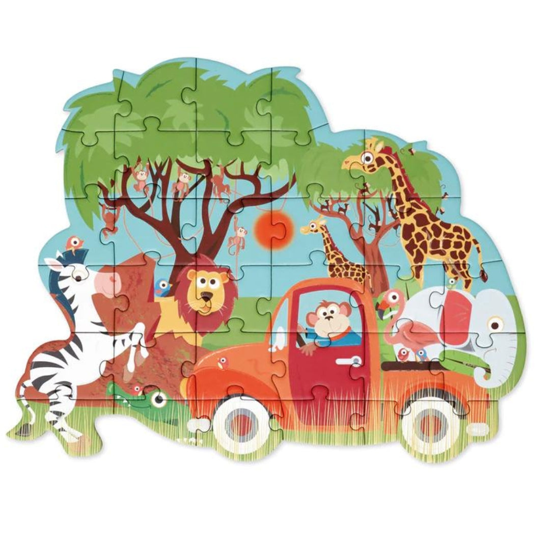 Toys Games and Puzzles Scratch Compact Contour Puzzle: Safari by Weirs of Baggot Street