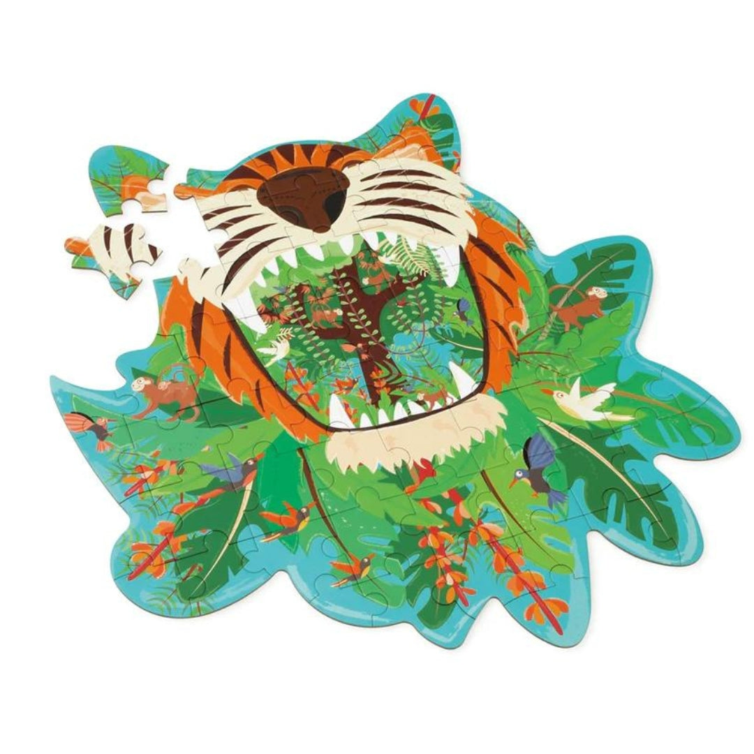 Toys Games and Puzzles Scratch Large Contour Puzzle: Tiger by Weirs of Baggot Street