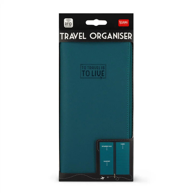 Legami Travel Organiser Petrol Blue