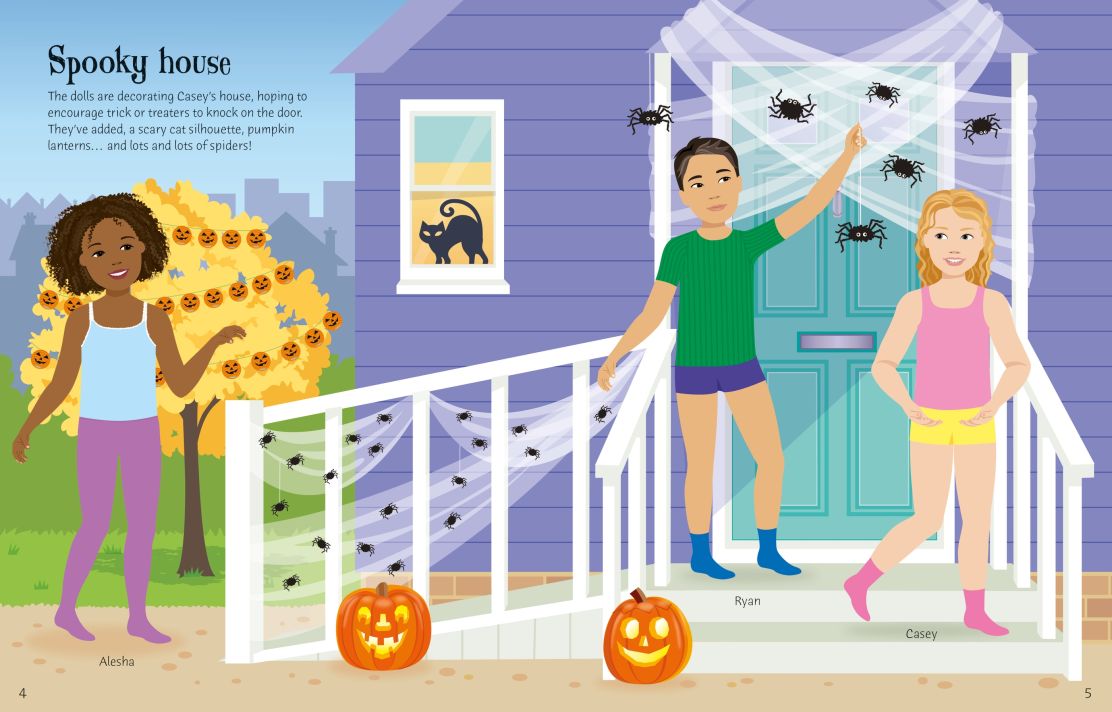 Little Bookworms | Usborne Sticker Dolly Dressing Trick Or Treats by Weirs of Baggot Street