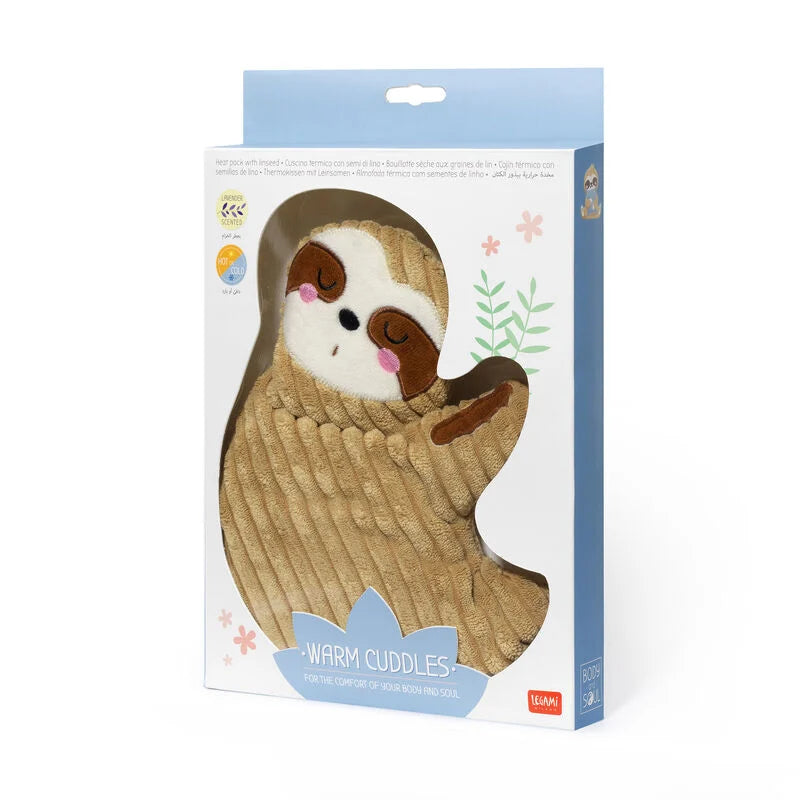 Legami Heat Pack With Linseed - Warm Cuddles- Sloth