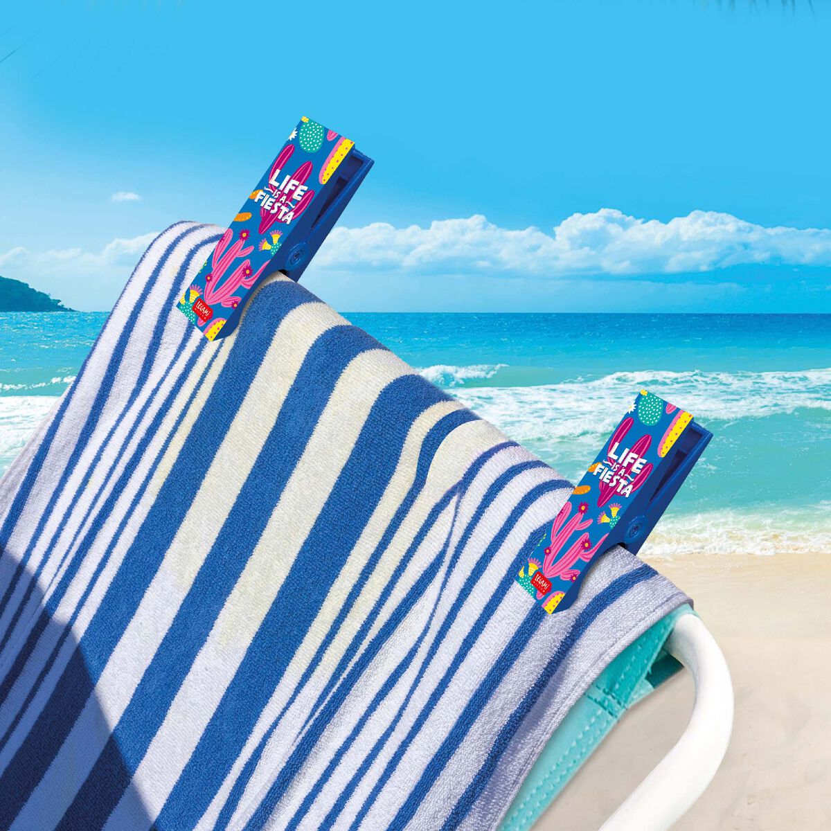 Beach Towels | Legami Set of 2 Beach Towel Clips Cactus by Weirs of Baggot Street