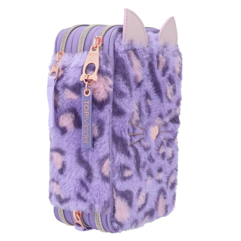 Bubs & Kids | Topmodel Triple Pencil Case Lilac Leo Love by Weirs of Baggot Street