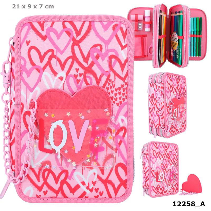 Bubs & Kids | Topmodel Triple Pencil Case One Love by Weirs of Baggot Street