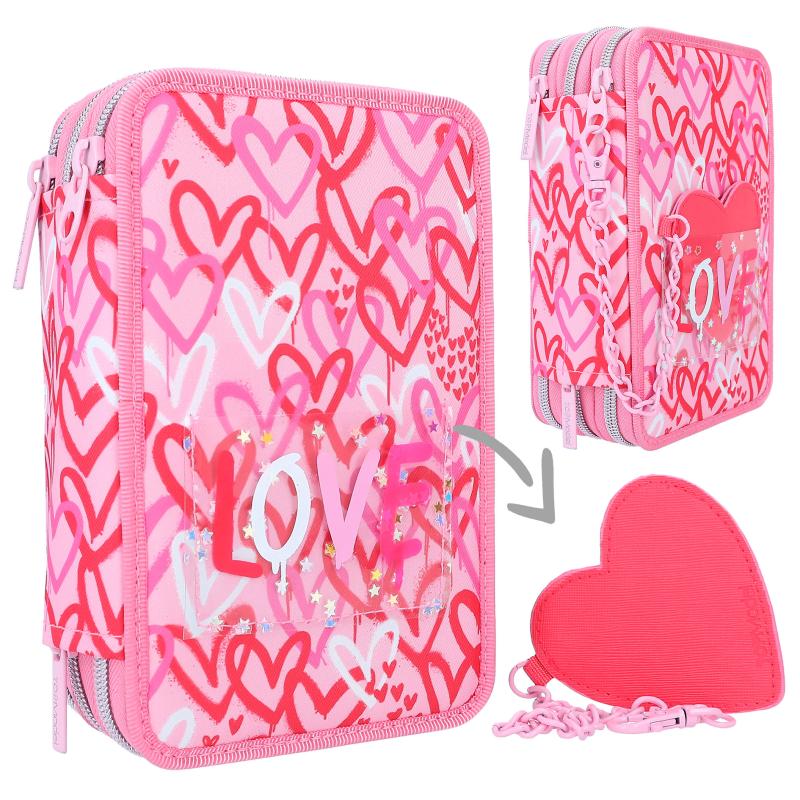 Bubs & Kids | Topmodel Triple Pencil Case One Love by Weirs of Baggot Street