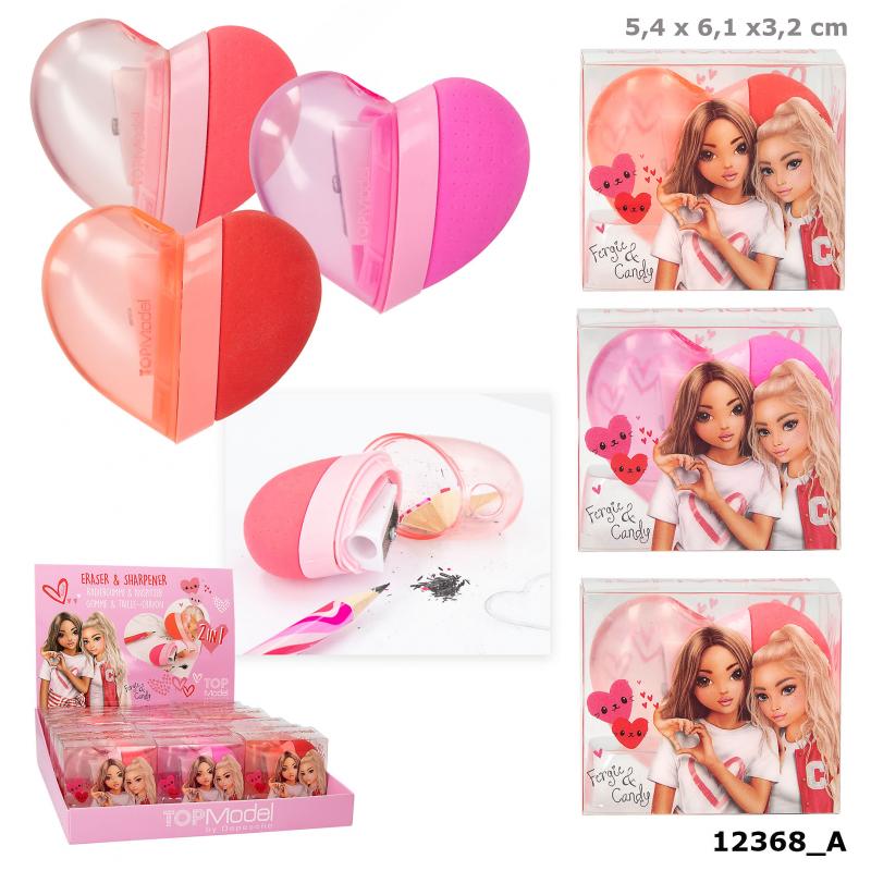 Bubs & Kids | Topmodel 2In1 Heart Eraser & Sharpener One Love by Weirs of Baggot Street