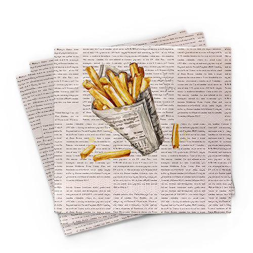 Chic Napkin French Fries by Weirs of Baggot St