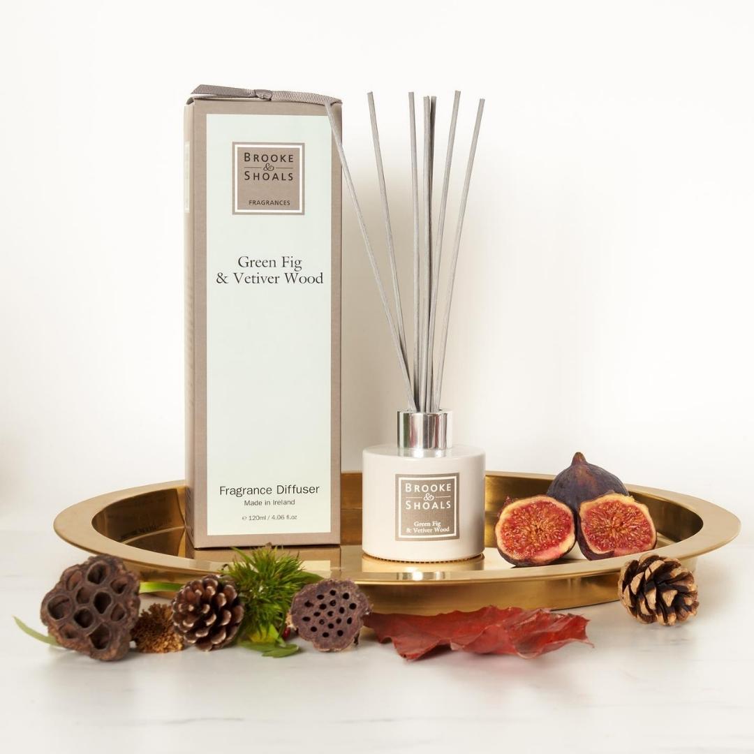 Brooke & Shoals Candle Green Fig & Vetiver Wood by Weirs of Baggot Street. Celebrating Irish Creators