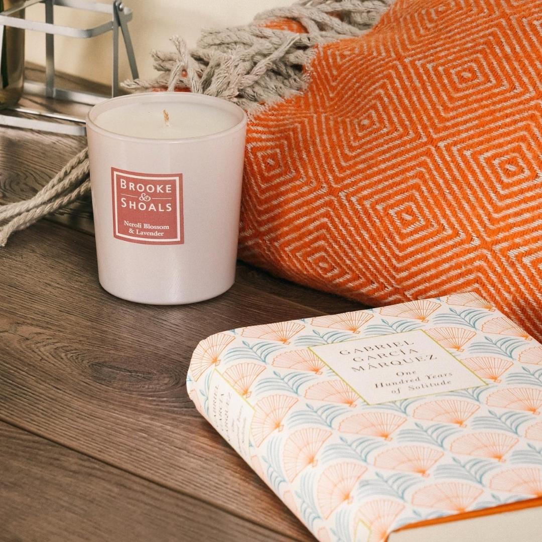 Brooke & Shoals Candle - Neroli Blossom & Lavender by Weirs of Baggot Street. Celebrating Irish Creators