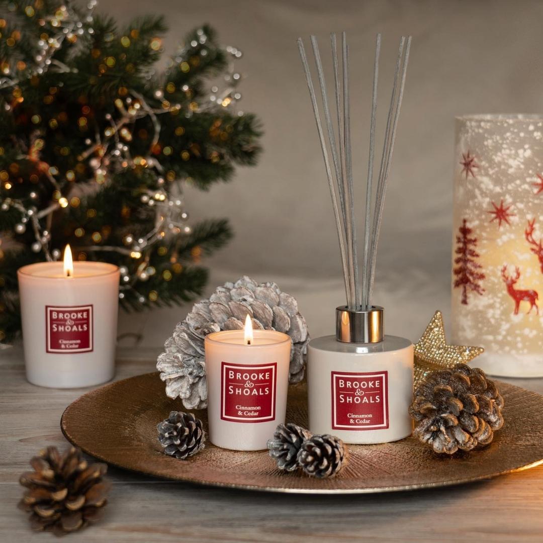 Brooke & Shoals Candle Cinnamon & Cedar by Weirs of Baggot Street. Celebrating Irish Creators