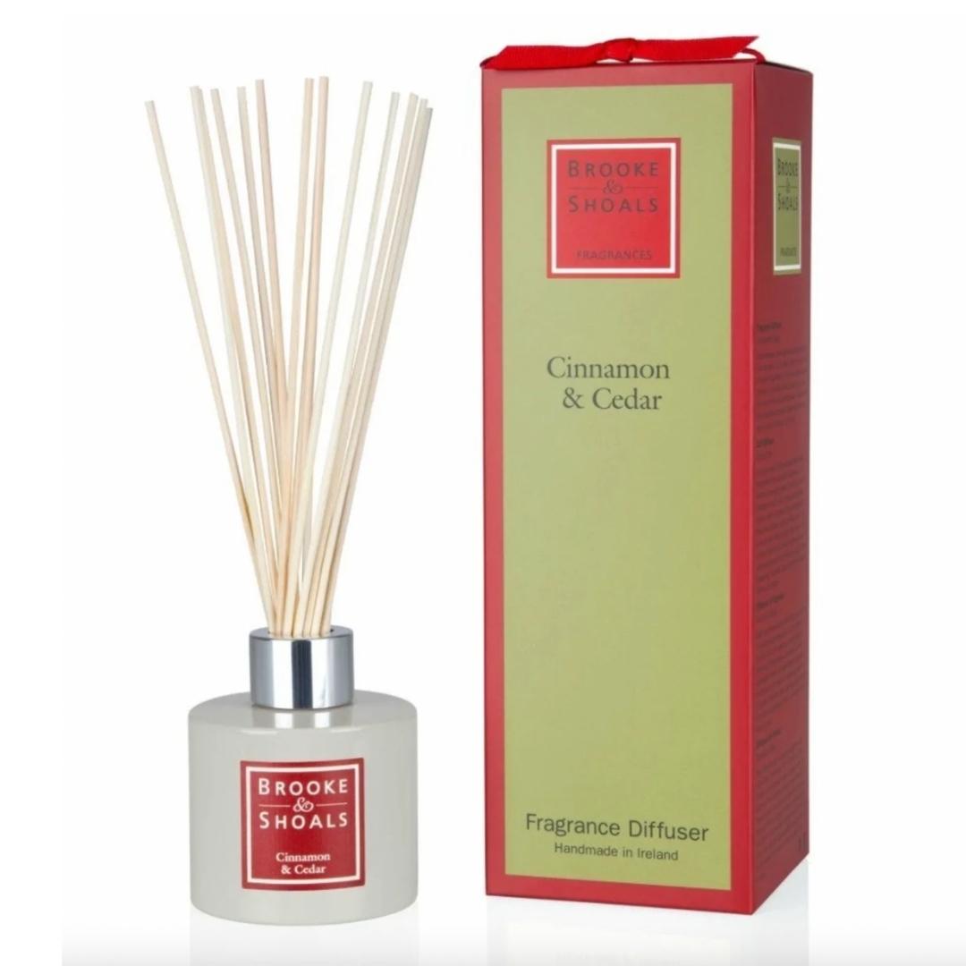 Brooke & Shoals Diffuser - Cinnamon & Cedar by Weirs of Baggot Street. Celebrating Irish Creators