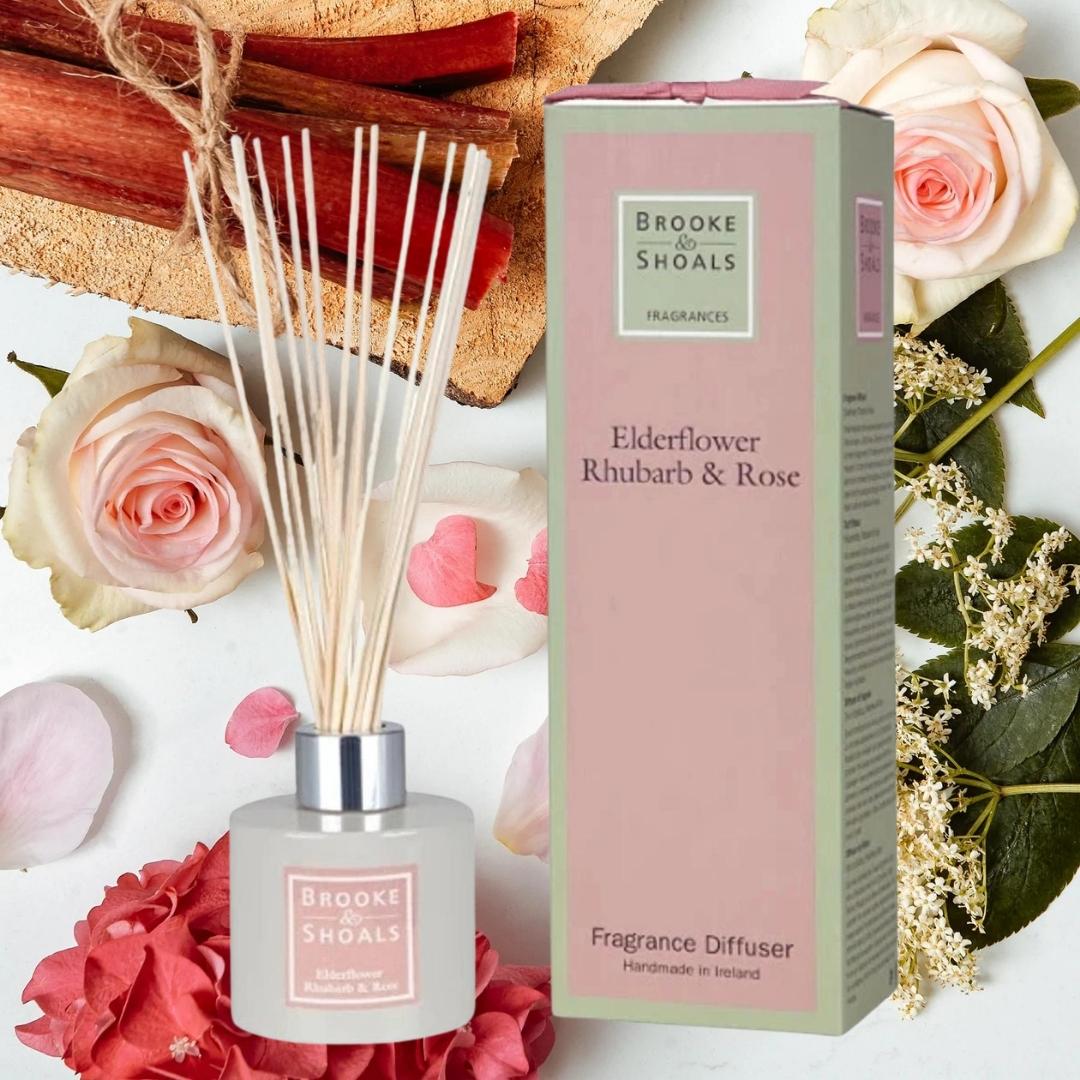 Brooke & Shoals Diffuser Elderflower Rhubarb & Rose Weirs of Baggot Street. Celebrating Irish Creators