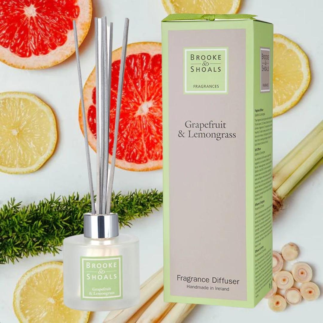 Brooke & Shoals Diffuser Grapefruit & Lemongrass by Weirs of Baggot Street. Celebrating Irish Creators