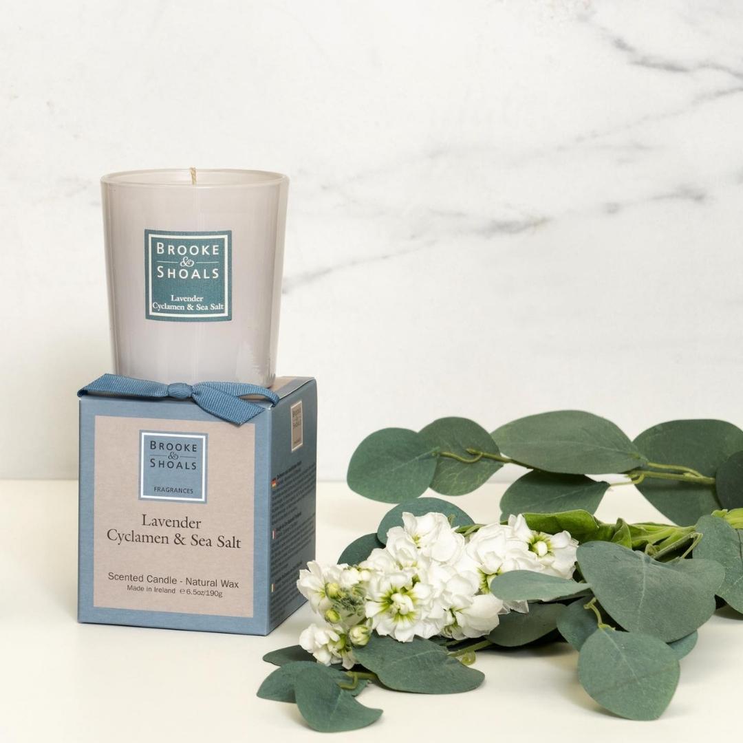 Brooke & Shoals Diffuser Lavender Cyclamen & Sea Salt by Weirs of Baggot Street. Celebrating Irish Creators