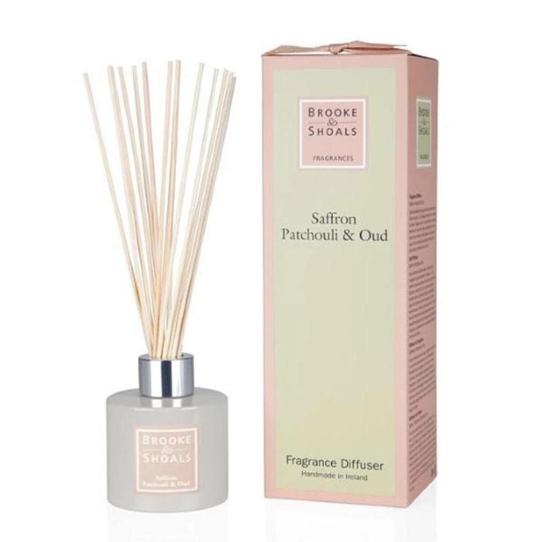 Brooke & Shoals Diffuser Saffron Patchouli & Oud by Weirs of Baggot Street. Celebrating Irish Creators