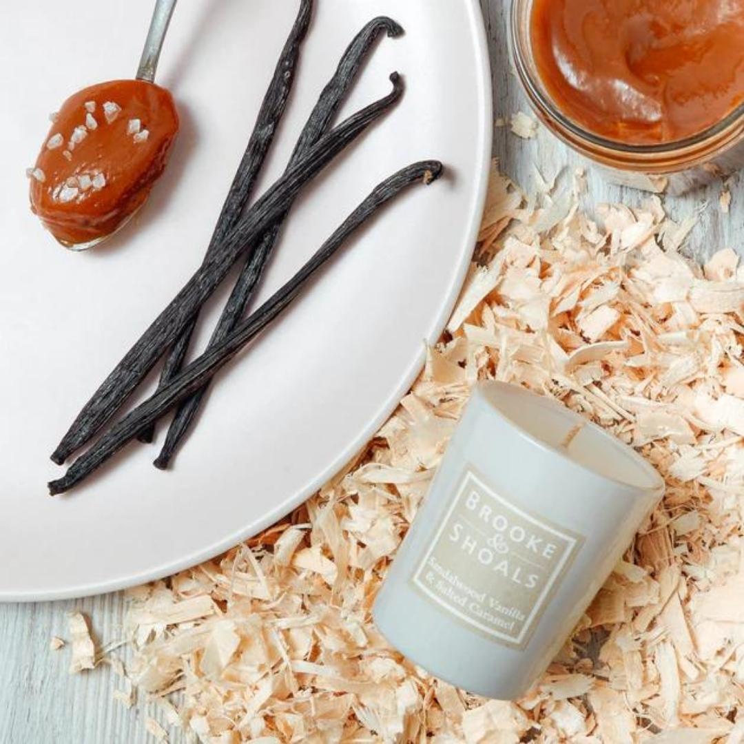Brooke & Shoals Diffuser - Sandalwood Vanilla & Salted Caramel by Weirs of Baggot Street. Celebrating Irish Creators