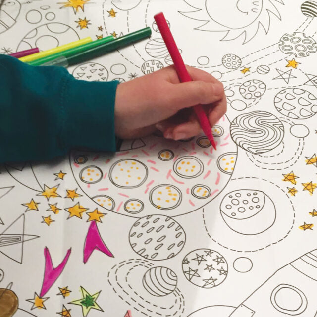 Bubs & Kids - Rachel Ellen Colouring Posters - To The Moon by Weirs of Baggot Street