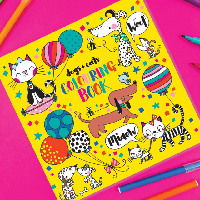 Rachel Ellen Dogs & Cats Colouring Book