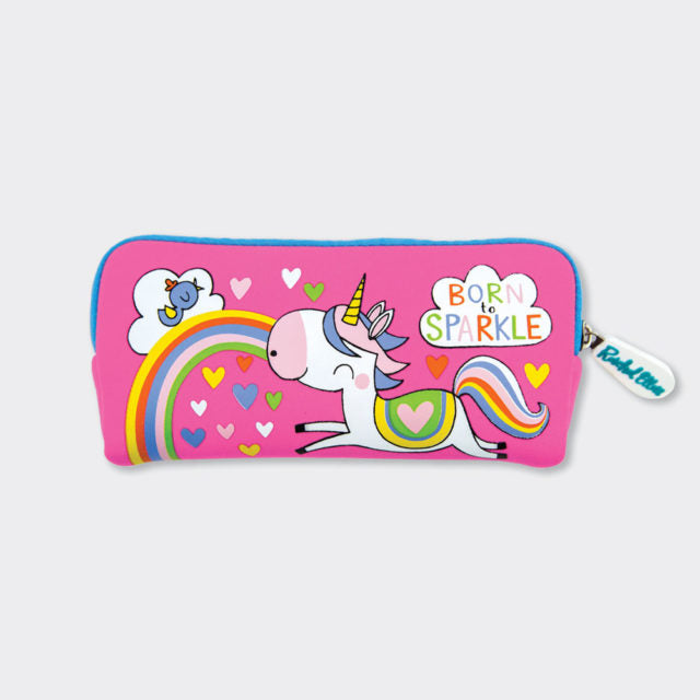 Bubs & Kids - Rachel Ellen Neoprene pencil case -Born to sparkle Unicorn by Weirs of Baggot Street