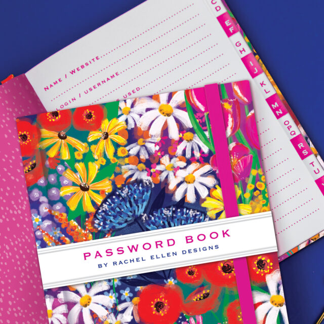 Bubs & Kids - Rachel Ellen Password Book - Full Bloom by Weirs of Baggot Street