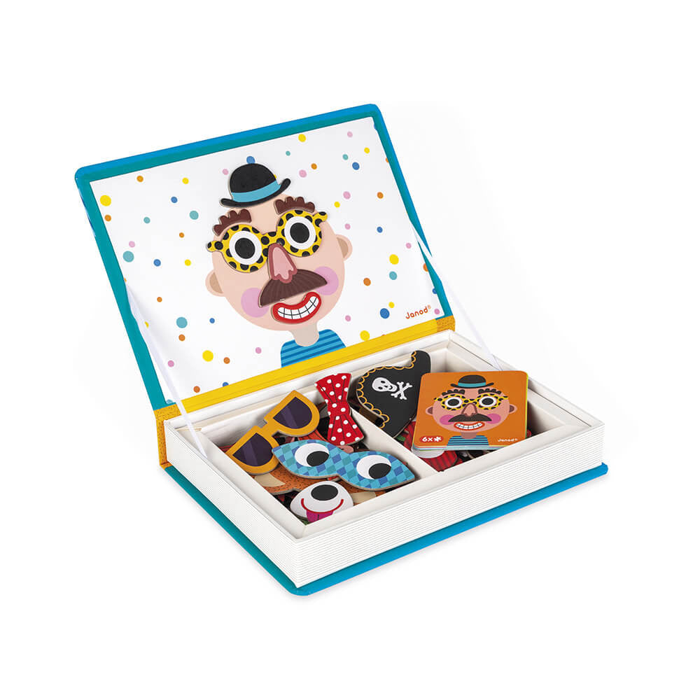 Bubs & Kids | Janod Boys Crazy Faces Magnetic Book by Weirs of Baggot Street