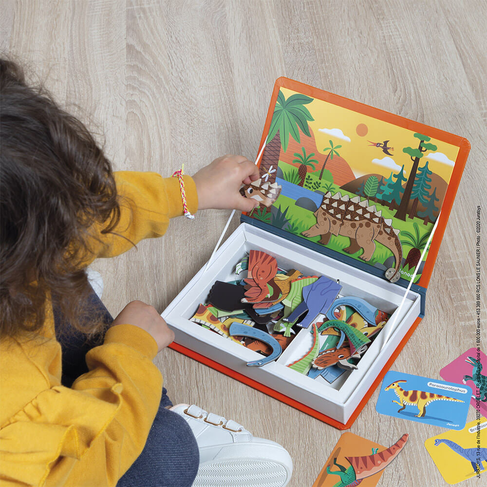 Bubs & Kids | Janod Dinosaurs Magnetic Book by Weirs of Baggot Street