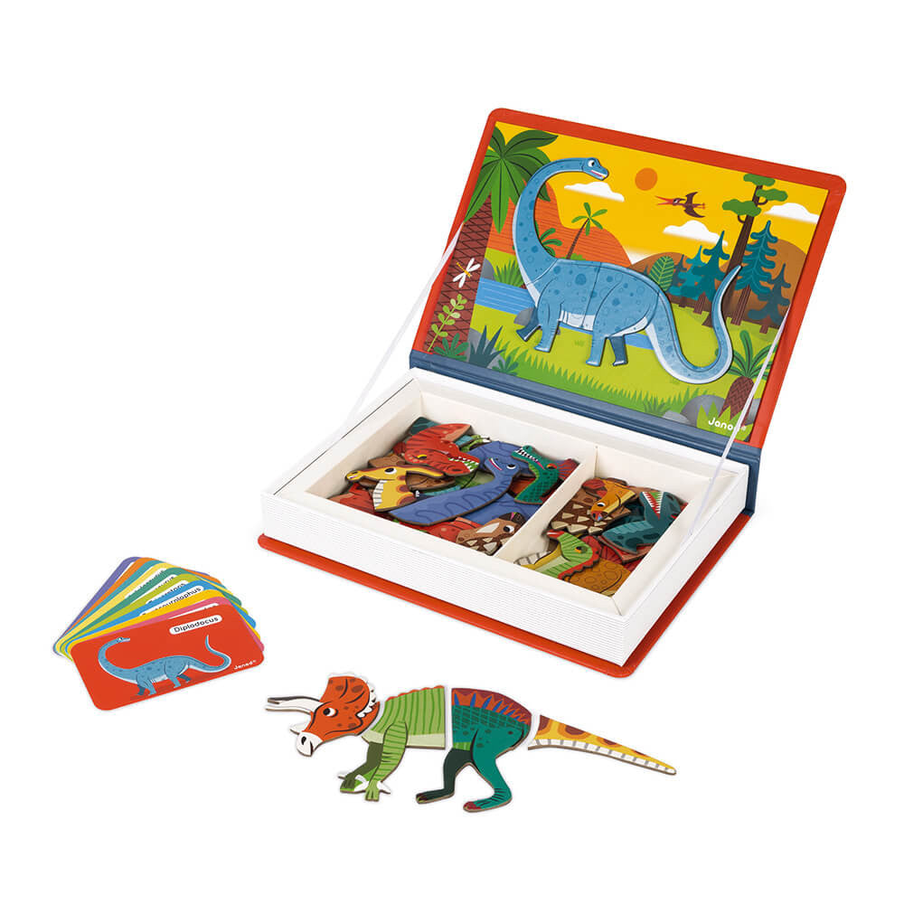 Bubs & Kids | Janod Dinosaurs Magnetic Book by Weirs of Baggot Street